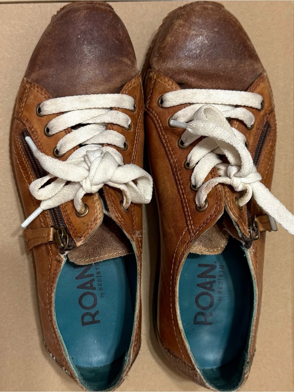Bed Stu Roan Brown Leather Casual Sneakers - Brown. Fits like 7 SO CUTE!